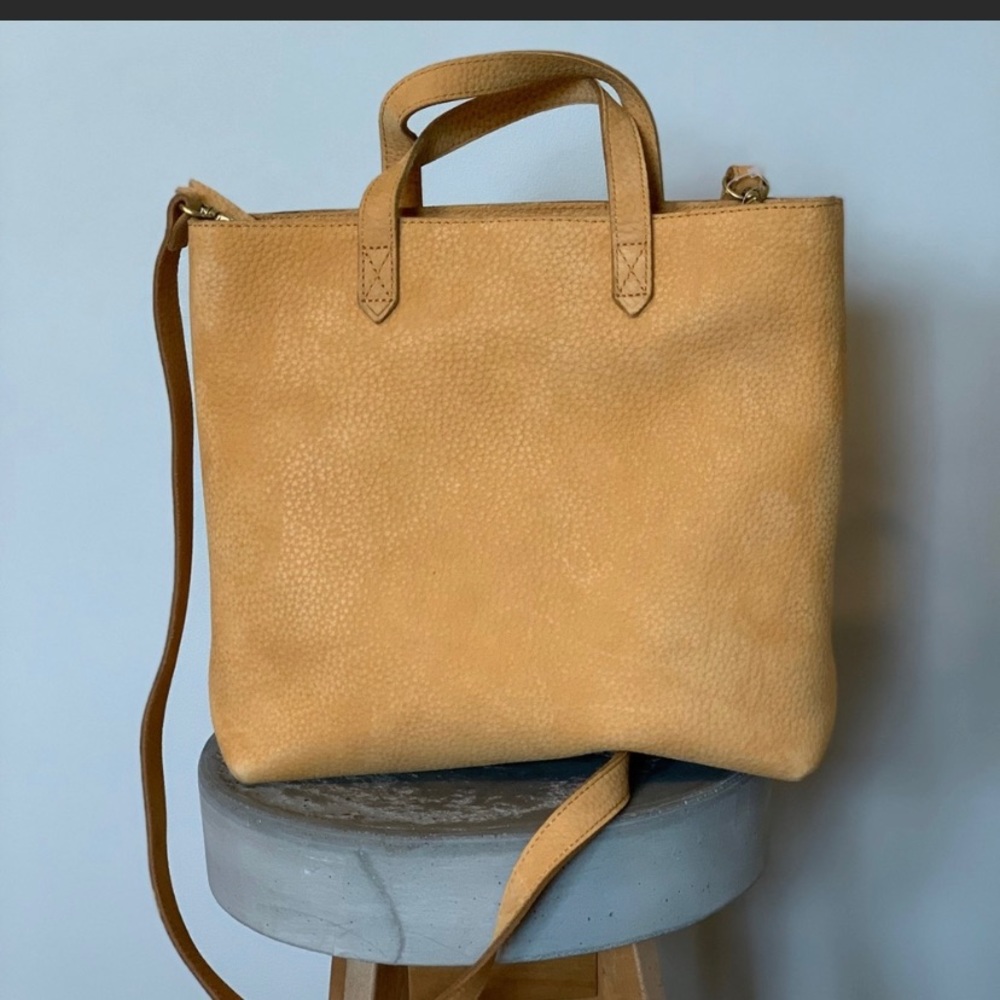 Madewell new marigold zip top transport bag